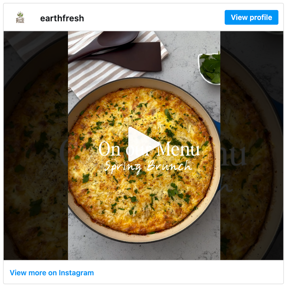 Get social with EarthFresh Foods | March 30, 2026 6:00 AM