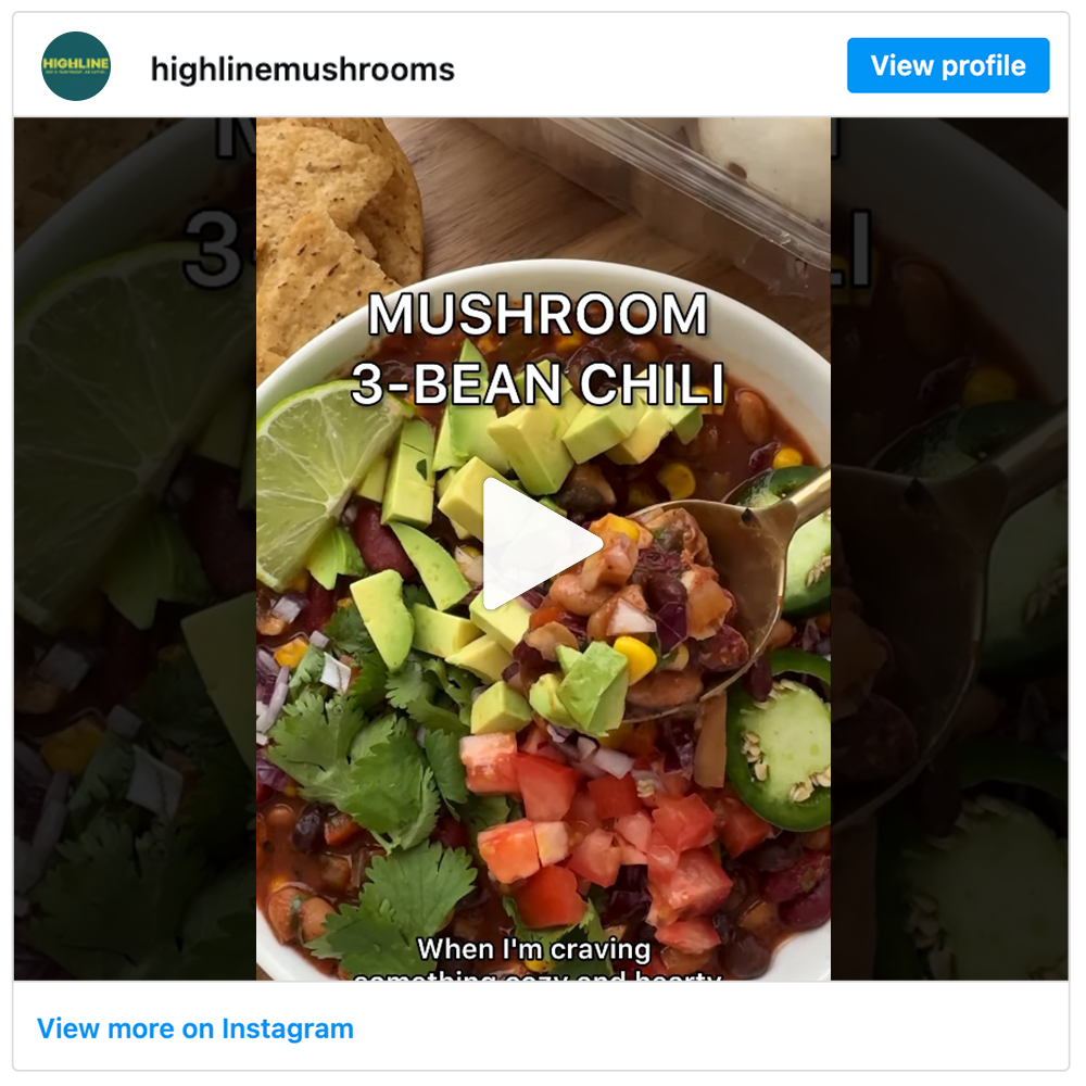 Get social with Highline Mushrooms | March 30, 2026 6:00 AM
