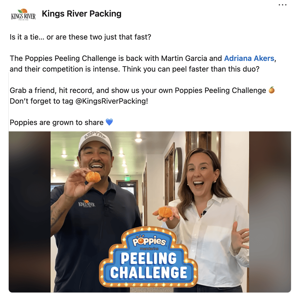 Get social with Kings River Packing | April 6, 2026 11:30 AM