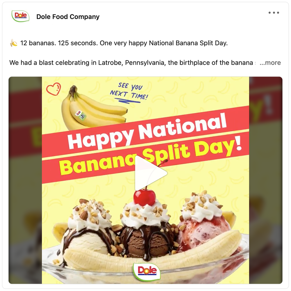 Get social with Dole Food Company | September 4, 2026 10:30 AM