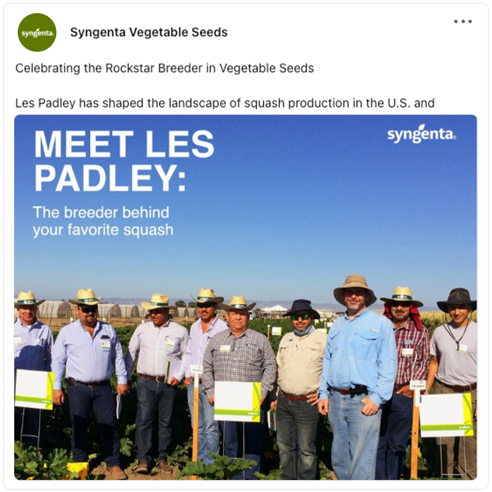 Get social with Syngenta Group | January 7, 2025 5:00 AM