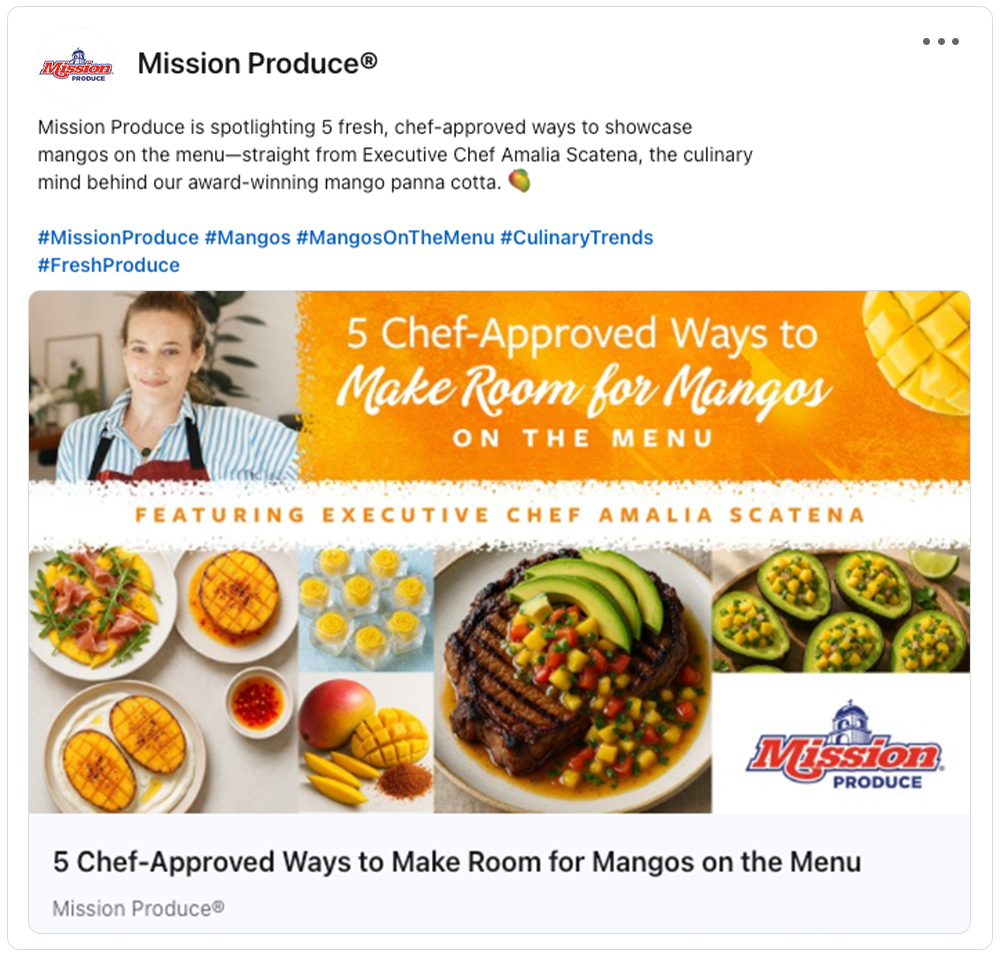 Get social with Mission Produce | July 22, 2025 5:00 AM