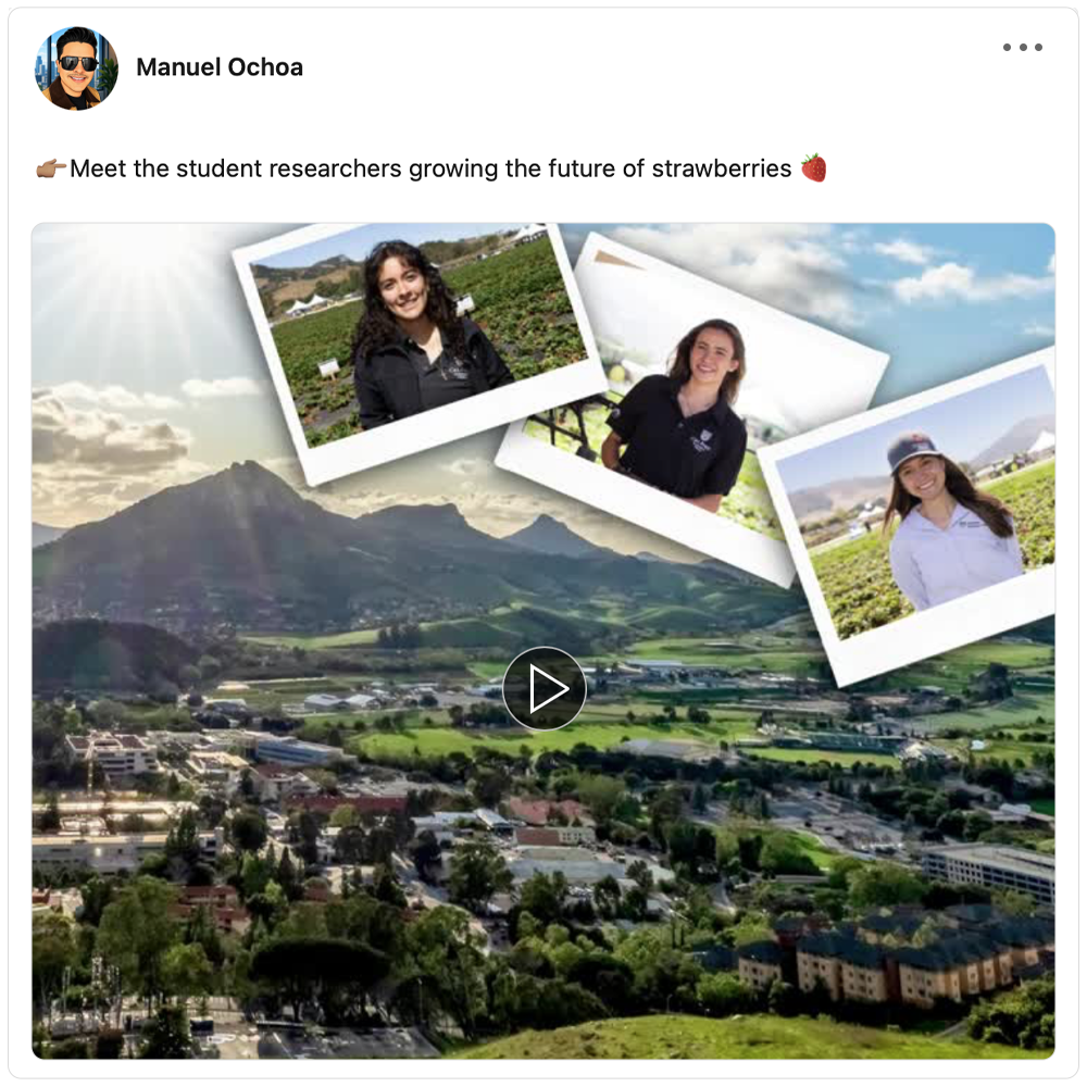 Get social with California Strawberry Commission  | October 6, 2026 5:00 AM