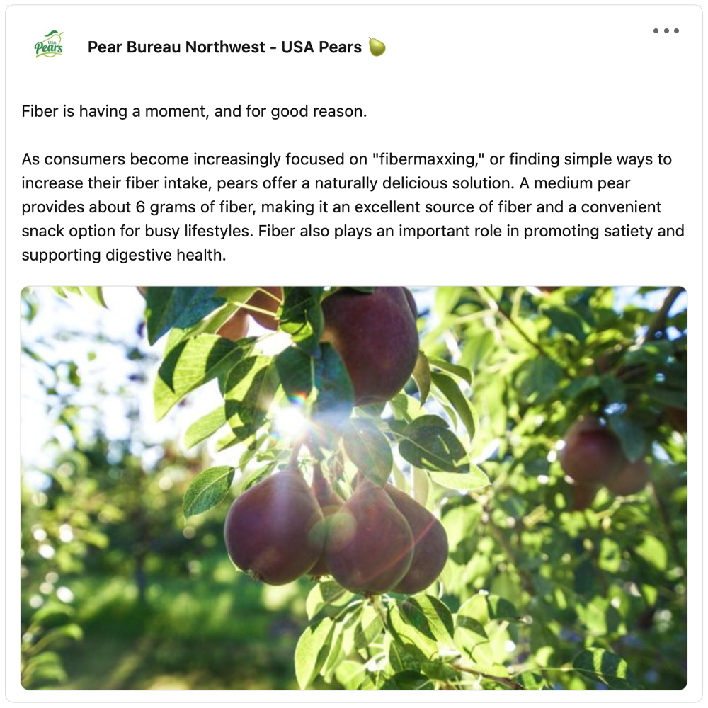 Get social with Pear Bureau Northwest  | October 12, 2026 5:00 AM