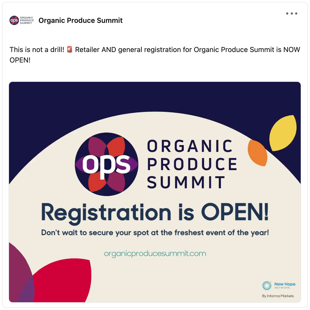 Get social with Organic Produce Network | February 6, 2026 10:30 AM