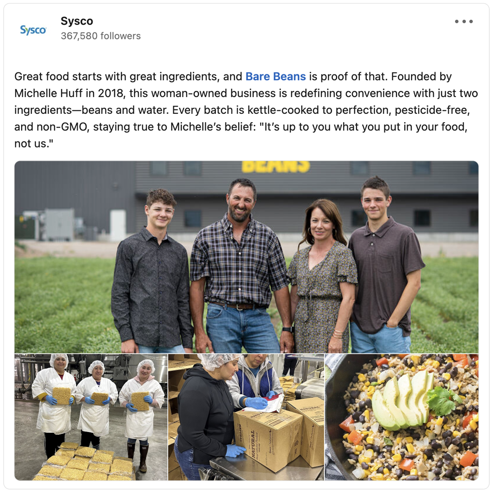 Get social with Sysco  | April 4, 2025 5:00 AM