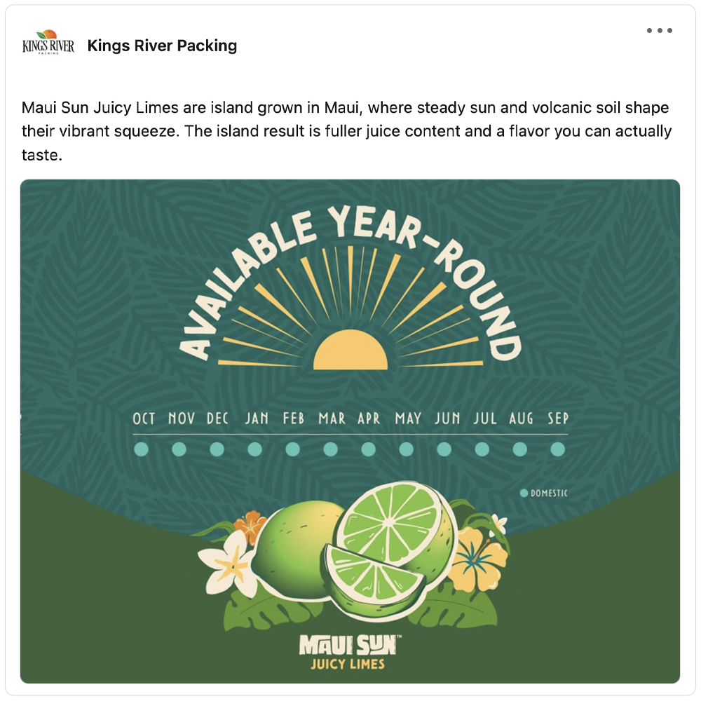 Get social with Kings River Packing | May 20, 2026 5:00 AM