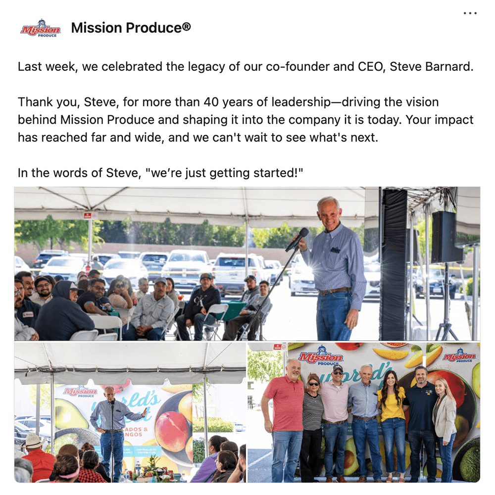 Get social with Mission Produce | April 6, 2026 11:30 AM