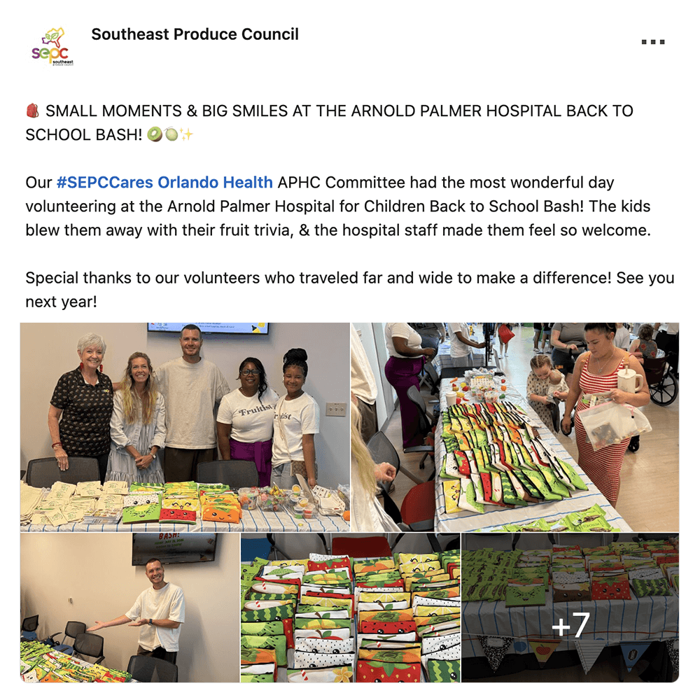 Get social with Southeast Produce Council | August 25, 2026 5:00 AM