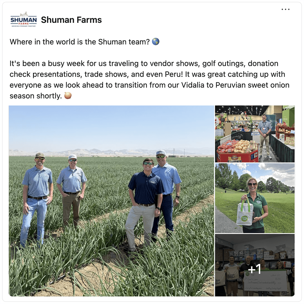 Get social with Shuman Farms | August 28, 2025 10:30 AM
