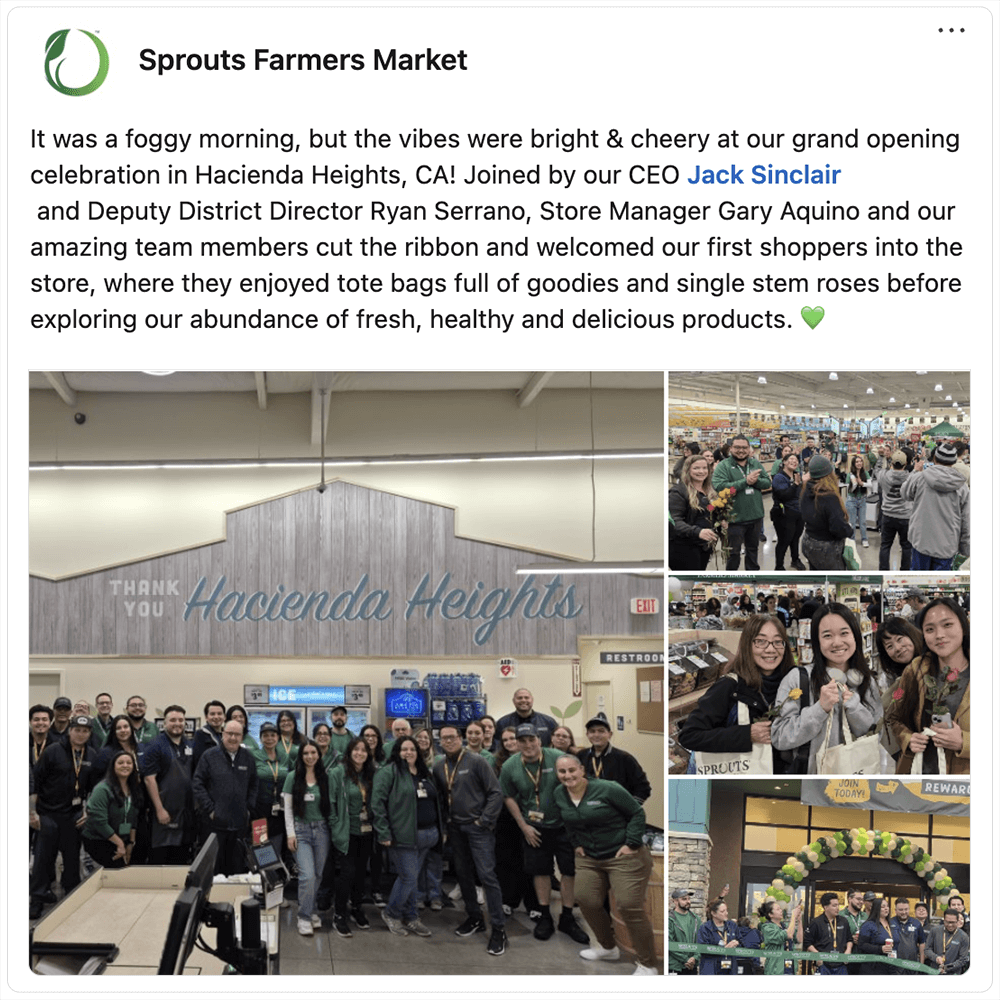 Get social with Sprout's Farmers Market | November 17, 2025 9:30 AM