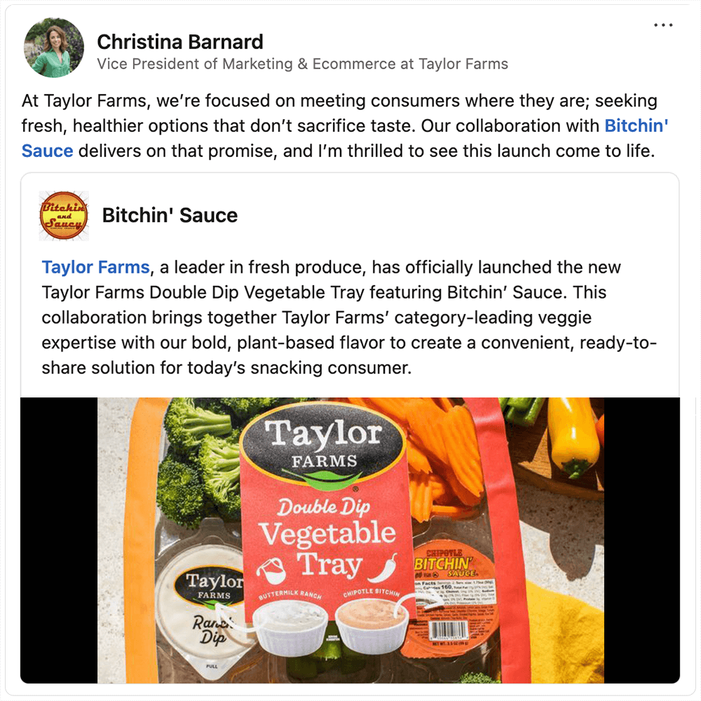 Get social with Taylor Farms | December 23, 2025 10:30 AM