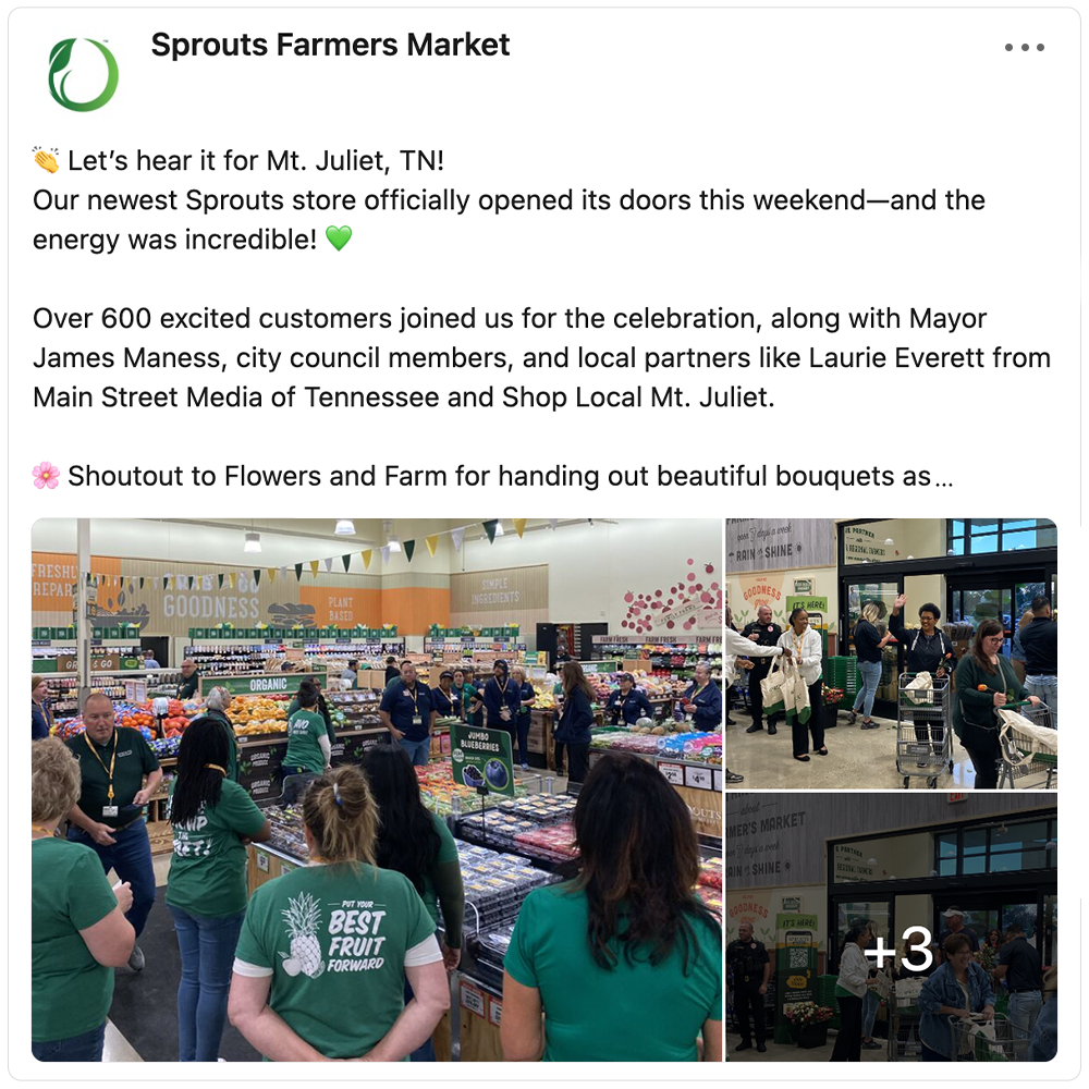 Get social with Sprout's Farmers Market | October 30, 2025 10:30 AM