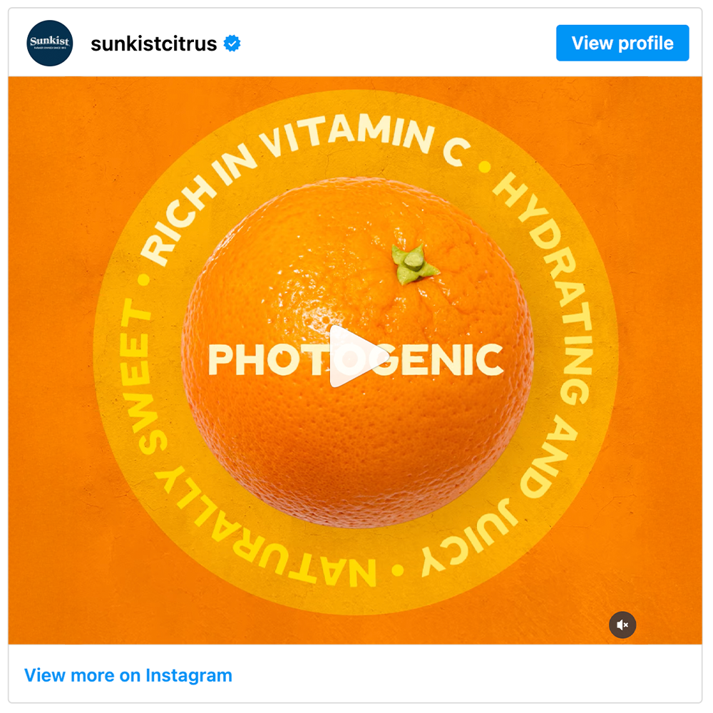 Get social with Sunkist Growers | October 29, 2025 10:30 AM