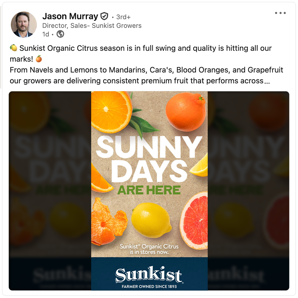 Get social with Sunkist Growers | February 13, 2026 5:00 AM