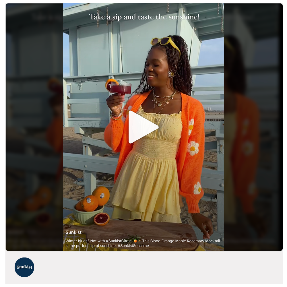 Get social with  Sunkist Growers | April 11, 2025 10:30 AM
