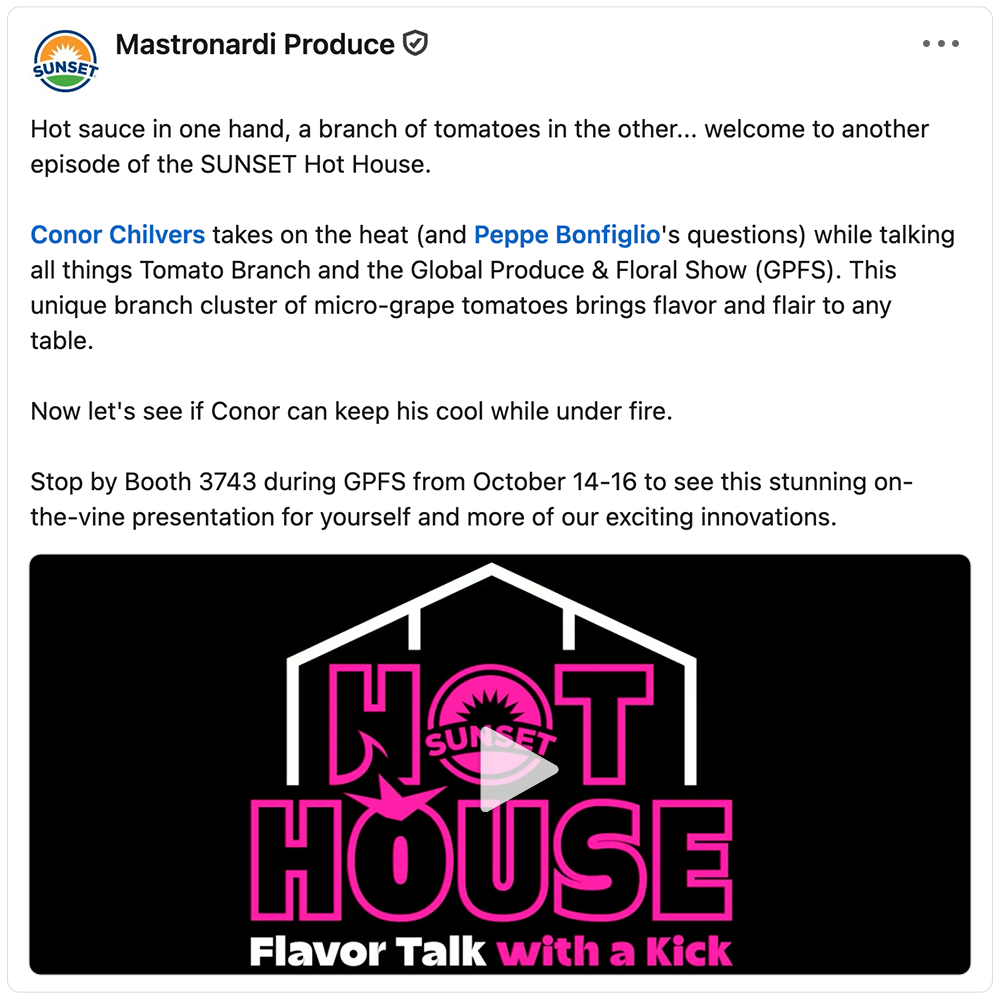 Get social with Sunset Mastronardi | October 13, 2026 5:00 AM