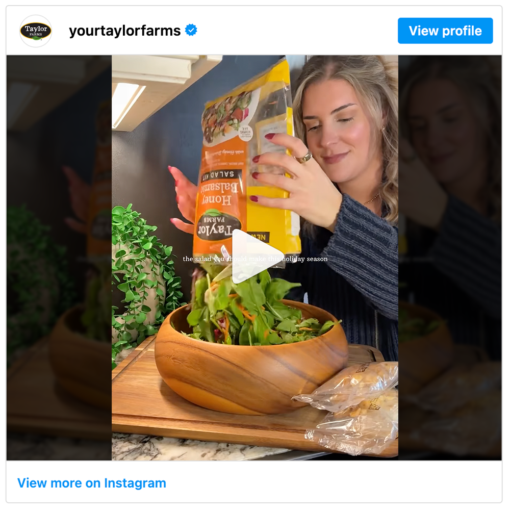 Get social with  Taylor Farms | December 2, 2025 10:30 AM