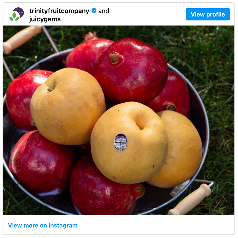 Get social with  Trinity Fruit Company | September 8, 2026 10:30 AM
