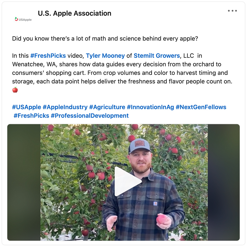 Get social with  U.S. Apple Association | December 5, 2025 5:00 AM