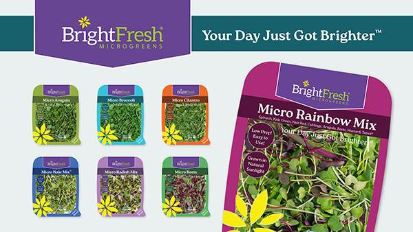BrightFresh® Microgreens is excited to announce the launch of its refreshed brand identity and newly designed packaging