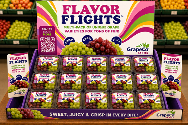 Introducing Flavor Flights™, Chief Executive Officer Jared Lane described the debut as a consumer-facing concept built around a simple idea: let shoppers discover two grape varieties in one package, then keep them engaged well past the produce aisle