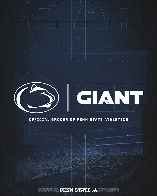 Penn State Athletics and The GIANT Company, known locally as GIANT and MARTIN’S, have announced a new multi-year partnership, naming GIANT the “Official Grocery Partner” of Penn State Athletics with category exclusivity