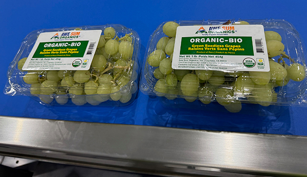 At the 2026 Organic Produce Summit (OPS), Awe Sum Organics will be showcasing its premium organic table grapes, kiwis, and pears