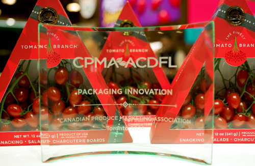 Sunset® Tomato Branch on Display with the CPMA Packaging Innovation Award